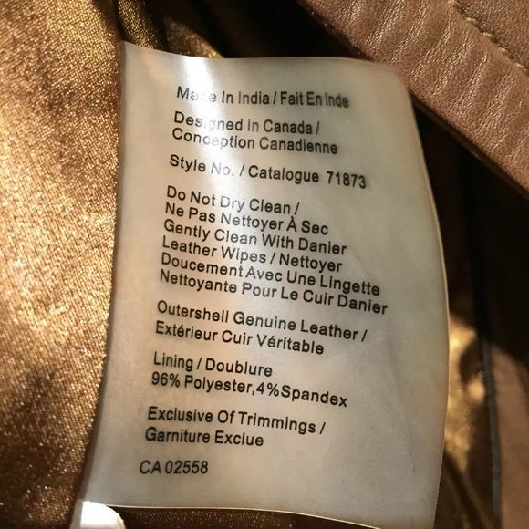 Danier Mackage Style Leather Motorcycle Jacket - Picture 11 of 12